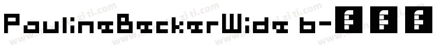 PaulineBeckerWide b字体转换